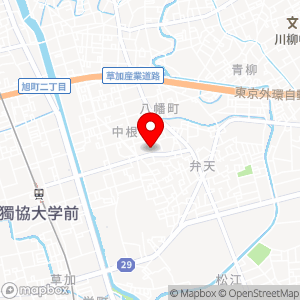 東武ストア 草加中根店の地図