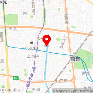 セブン-イレブン 名古屋大須4丁目店の地図