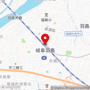 ベルマート キヨスク岐阜羽島の地図