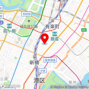 ローソン ナチュラル 銀座並木通の地図