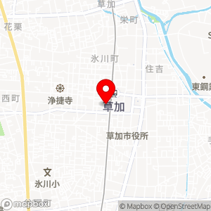 三井のリパーク 草加駅西口第6の地図