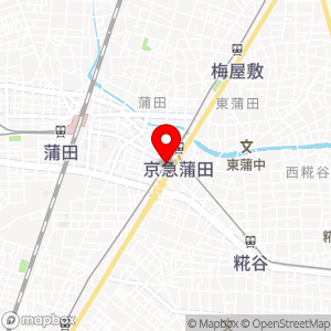 タイムズ 京急蒲田4丁目高架下の地図