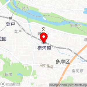 ローソン 宿河原駅前店の地図