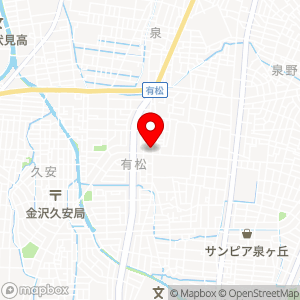 ローソン 金沢有松店の地図