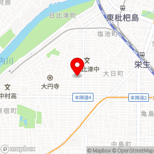日比津温泉の地図