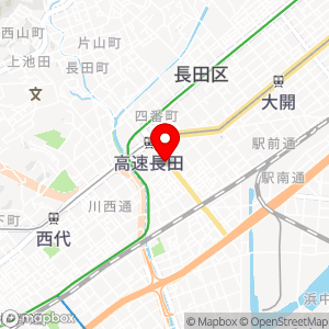 ローソン 長田北町二丁目店の地図