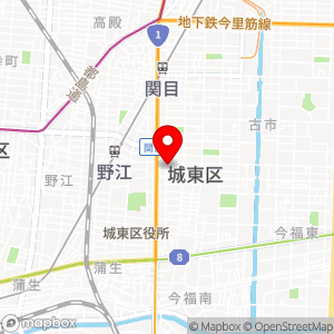 エイブルパーキング 関目1丁目の地図