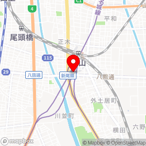 三井のリパーク 金山第6の地図