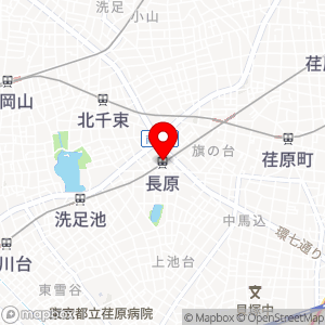 東急ストア 長原店の地図