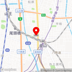 名鉄協商パーキング 金山西第5（東海労働金庫金山支店）の地図