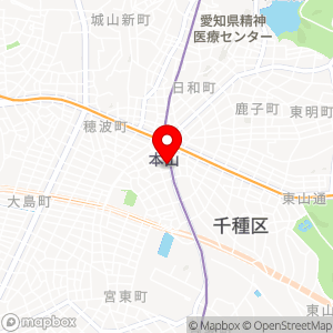 名鉄協商パーキング 四谷通第2（愛知銀行本山支店）の地図