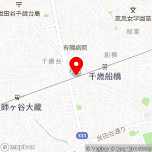千歳船橋駐車場の地図