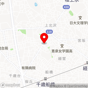 世田谷区営船橋５丁目アパート駐車場の地図
