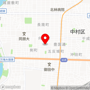 ローソン 中村二瀬町店の地図