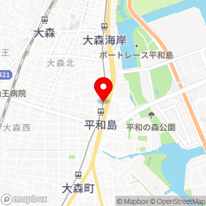 タイムズ 京急平和島高架下の地図