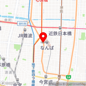 ファミリーマート 難波中店の地図