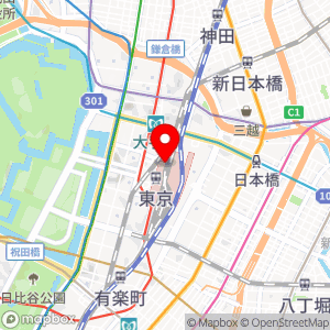 NewDays グランスタ東京北通路の地図
