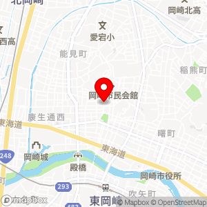 三井のリパーク 岡崎市民会館南駐車場の地図