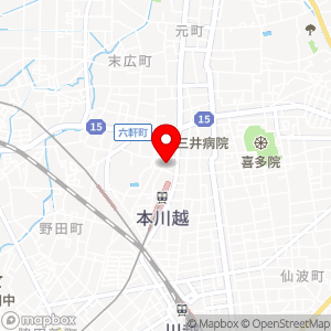 三井のリパーク 川越中原町1丁目の地図