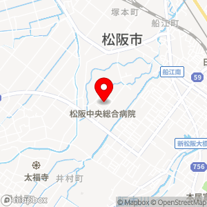 ローソン 松阪中央総合病院店の地図