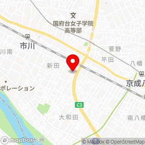 ヤオコー 市川新田店の地図