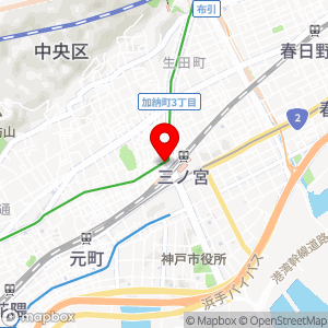 デイリーヤマザキ 神戸三宮店の地図