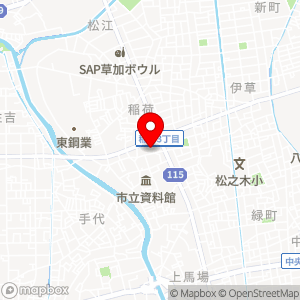 セブン-イレブン 草加稲荷南店の地図