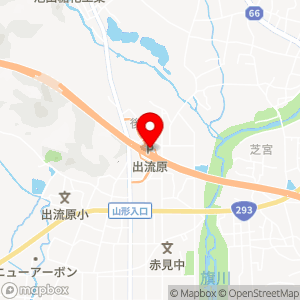 出流原ＰＡ(東行き)の地図