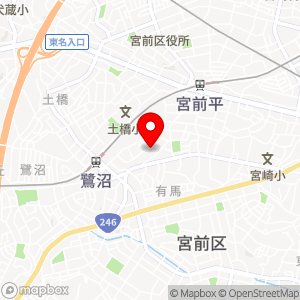 マンスリー鷺沼小台１丁目第２駐車場の地図