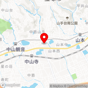 万代 宝塚中筋店の地図