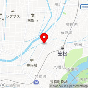 ドラッグユタカ笠松店駐車場の地図