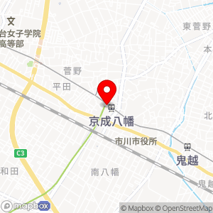 三井のリパーク ターミナルシティ本八幡駐車場の地図