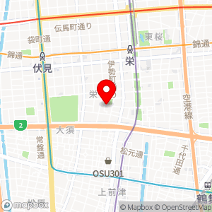 名鉄協商パーキング 矢場公園南の地図