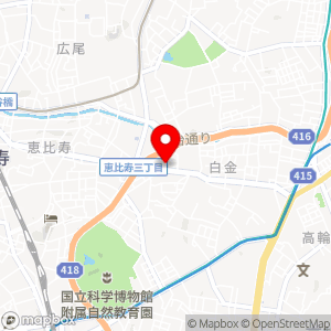 三井のリパーク 港区白金5丁目の地図