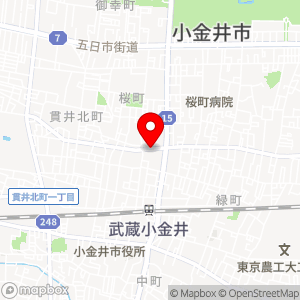 三井のリパーク 小金井郵便局駐車場の地図