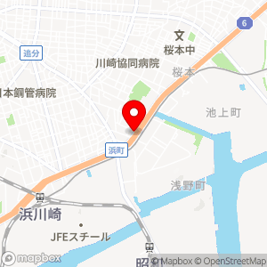 ファミリーマート 川崎浜町四丁目店の地図