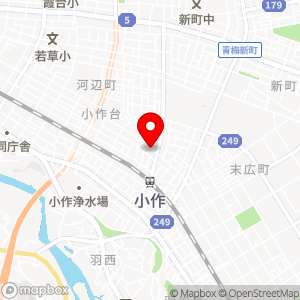 WASHハウス 羽村小作台店の地図