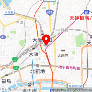 パークファースト 阪急グランドビル駐車場の地図