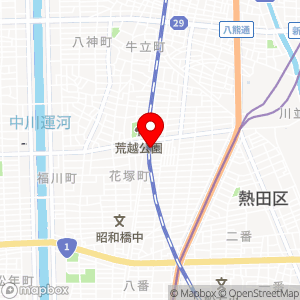 第２古新月極駐車場の地図