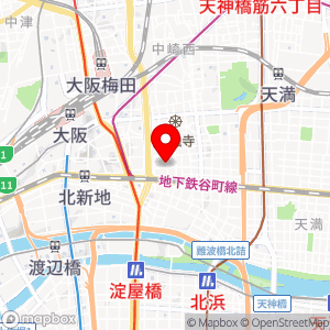 ホテルリブマックス 梅田セントラルの地図