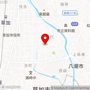 ベルクス 草加手代店の地図