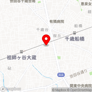 エイブルパーキング 砧2丁目の地図