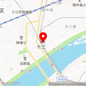 ファミリーマート 十三東店の地図