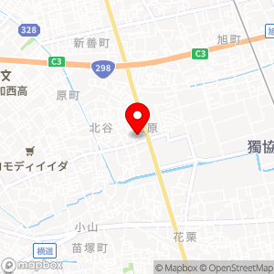 ドラッグセイムス草加北谷店駐車場の地図