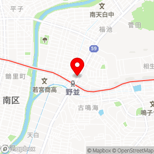 タイムズ 野並駅前の地図