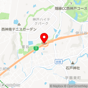 前開PA　7号北神戸線（東行・西行）の地図