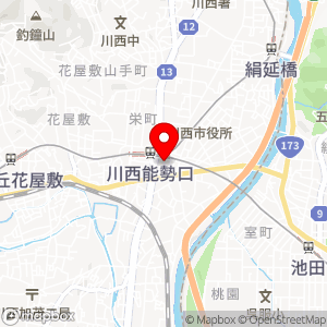 ブーブーパーク イオンリカー＆ビューティー川西店の地図