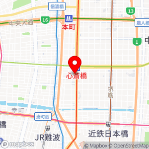 タイムズ ホテル日航大阪の地図