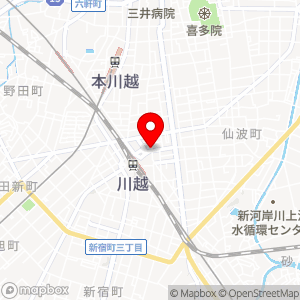 ローソン 川越駅東口店の地図