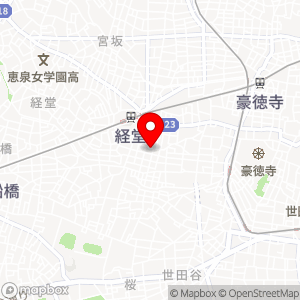 小田急パーキング 経堂1丁目第1の地図